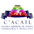 Logo Escuela Superior de Danza Folklórica Mexicana C'ACATL